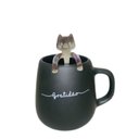 Ver imagem 1 de Conjunto Caneca Bojuda com Colher Gatinho Gratidão