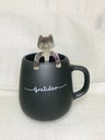 Ver imagem 6 de Conjunto Caneca Bojuda com Colher Gatinho Gratidão