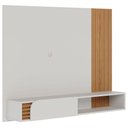 Ver imagem 1 de Painel para Tv Home Suspenso Ambiente Jurerê Off White Matte Freijó - Colibri