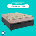 Ver imagem 4 de Cama Box Bau Cinza Casal + Colchão D33 Maxsono Paropas