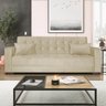 Sofá Cama 3 Lugares Jobim Linho Bege - ADJ Decor - 1