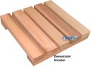 Ver imagem 1 de Deck de Madeira Modular 25x25 Cm Réguas 4 Cm com Pintura Neonx:osmocolor Incolor Uv Glass