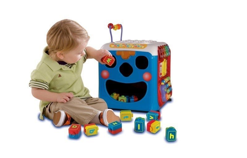 Brinquedo Infantil Super Cubo Descobertas Sons Letras Blocos - Yes