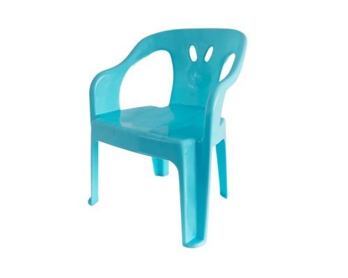 2 Cadeiras Mini Poltrona Infantil de Plástico Azul - 2