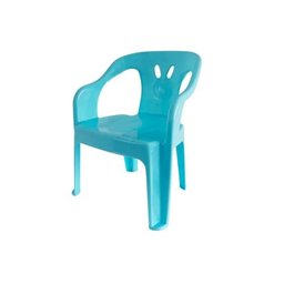 2 Cadeiras Mini Poltrona Infantil de Plástico Azul - 2