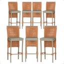 Ver imagem 1 de 7 Banqueta em Alumínio Roma Fendi Corda Náutica Tecido 8