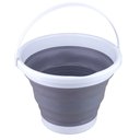 Ver imagem 1 de Balde Cazza em Plástico Cinza Dobrável 10l