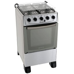 Fogão 4 Bocas Atlas Mônaco com Acendimento Automático Inox - 1