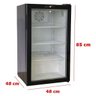 Geladeira Cervejeira Expositor Frigobar MG Eletro MGB100 Porta de Vidro Degelo 127V 100 Litros - 4