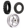 Roda Montada com Aro Aluminio 380kg + Pneu Trator 3,25 + Câmara - 1