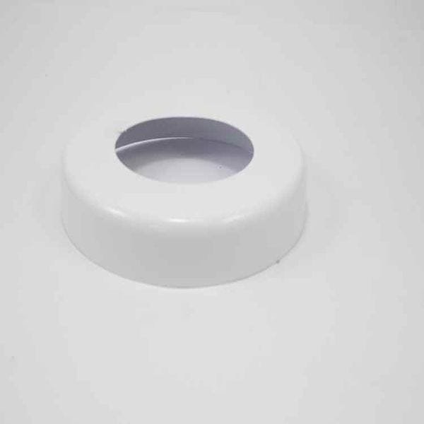 Canopla Branca Redonda Em Aço Inox Polido 2 Polegadas Kit 04 - 2