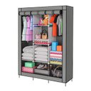 Ver imagem 3 de Roupeiro Organizador de Roupa Cabideiro Cinza