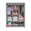 Ver imagem 2 de Roupeiro Organizador de Roupa Cabideiro Cinza