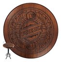 Ver imagem 6 de Mesa Bistrô Alta Redonda 60cm em Madeira Maciça com Estampa Pirografada Weissbier - Empório Tambo -