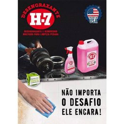 Desengraxante H-7 - 5 Litros - Removedor Multiuso para Limpeza Pesada - H7 - 3