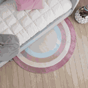 Ver imagem 1 de Tapete Quarto Infantil Formato Arco Íris Antiderrapante e Antialérgico