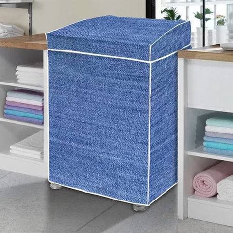 Capa para Máquina de Lavar Roupas Jeans 10kg a 16kg Ultra Soft