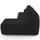 Ver imagem 7 de Sofá 4 Lugares com Chaise Direito Sala Living 288cm Arlo F04 Veludo Preto Tc-12011 - Lyam Decor