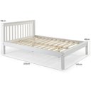 Ver imagem 3 de Cama Casal Inglesa em Madeira Maciça Mv Outlet Branco