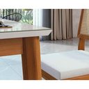 Ver imagem 6 de Mesa P/ Cozinha Monalisa C/ Tampo Madeirado Vidro 160x90cm Natural - Nesher