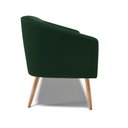 Ver imagem 6 de Sofá Namoradeira 2 Lugares Pé Palito Natural Stella Bouclê Verde D03 - D'Rossi