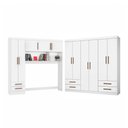 Ver imagem 2 de Guarda-roupa Casal Modulado Hércules 11 Portas 6 Gavetas Branco - Carioca Móveis