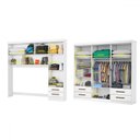 Ver imagem 3 de Guarda-roupa Casal Modulado Hércules 11 Portas 6 Gavetas Branco - Carioca Móveis