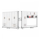 Ver imagem 4 de Guarda-roupa Casal Modulado Hércules 11 Portas 6 Gavetas Branco - Carioca Móveis