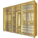 Ver imagem 5 de Guarda Roupa Lumina 6 Portas Reflecta LED Naturale Bronze - Gelius