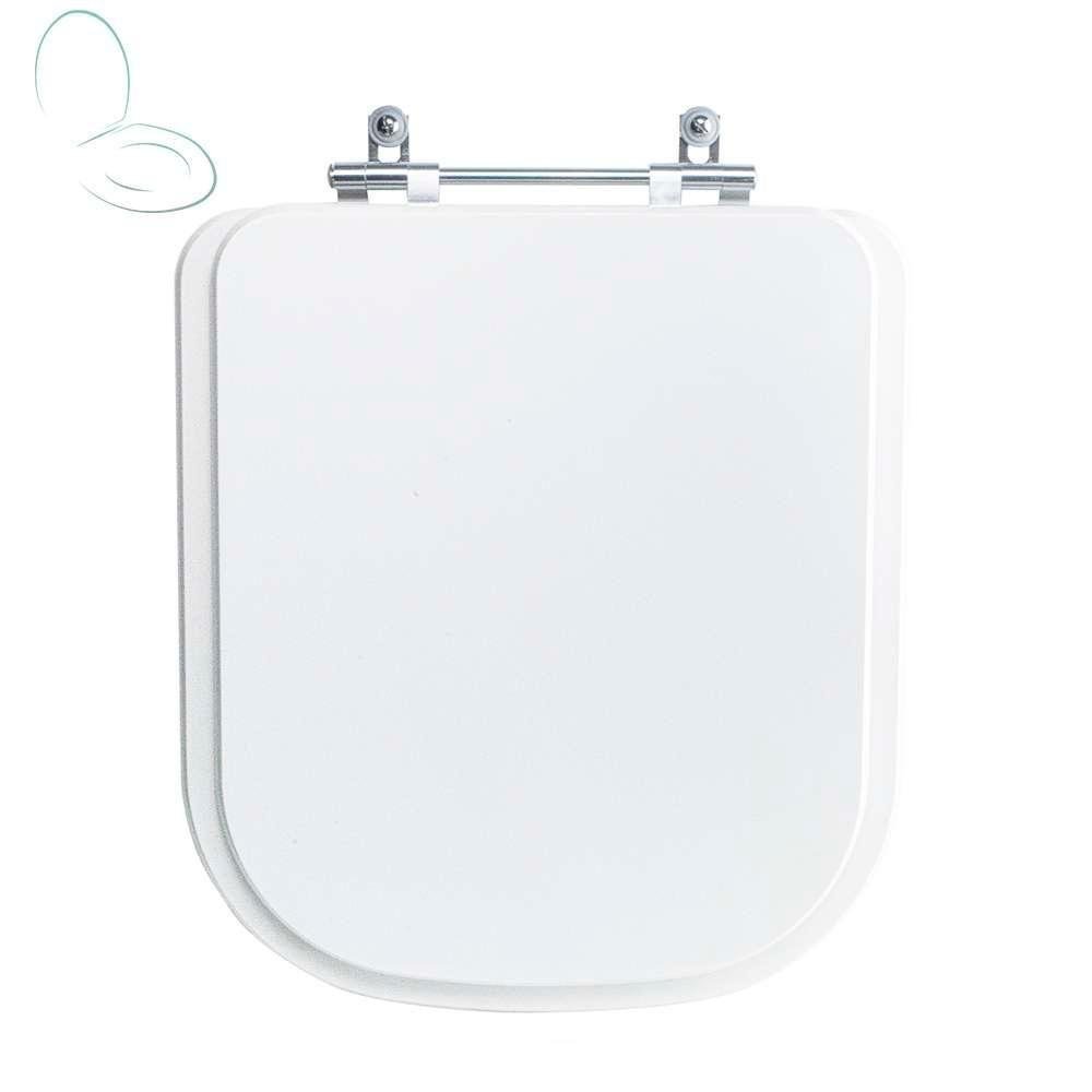 Assento Sanitário Tampa de Vaso Branco Resina Poliester El Misti para Bacia Icasa - 1