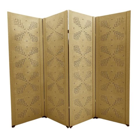 Biombo Divisor Ambiente Ramo 4 Folhas c/ 08 Pezinhos