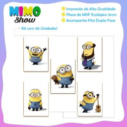 05 Placas Mdf Personagens Infantis Filme para Decoração Pf8 - 3