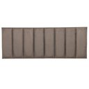 Ver imagem 2 de Cabeceira Queen Veludo Cinza Placa Modulada Estofada Ripada Adesiva