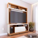 Ver imagem 1 de Home Estante 2 Portas em Mdp/mdf 160cm Tv até 65 Liosa Freijó/off White G73 - Gran Belo