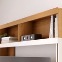Ver imagem 5 de Home Estante 2 Portas em Mdp/mdf 160cm Tv até 65 Liosa Freijó/off White G73 - Gran Belo