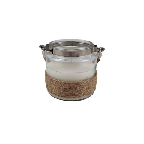 Vela Perfumada em Parafina com Base em Juta e Vidro Odeur L'Hermitage 8x10cm