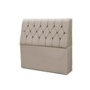 Ver imagem 2 de Cabeceira Baú de Cama Box Madeira Estofada King Size Madri:bege