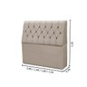 Cabeceira Baú de Cama Box Madeira Estofada King Size Madri:bege - 4