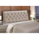 Ver imagem 1 de Cabeceira Baú de Cama Box Madeira Estofada King Size Madri:bege