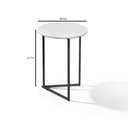 Ver imagem 4 de Mesa Lateral Decorativo Redonda Luxo Jade