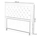 Ver imagem 4 de Cabeceira Casal King 195 Cm para Cama Box Berlim Camurça Marfim