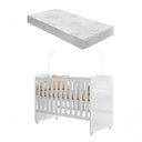 Ver imagem 2 de Quarto Infantil Berço Rodizio Sophia Amore 100%mdf C/colchão