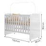 Quarto Infantil Berço Rodizio Sophia Amore 100%mdf C/colchão - 5