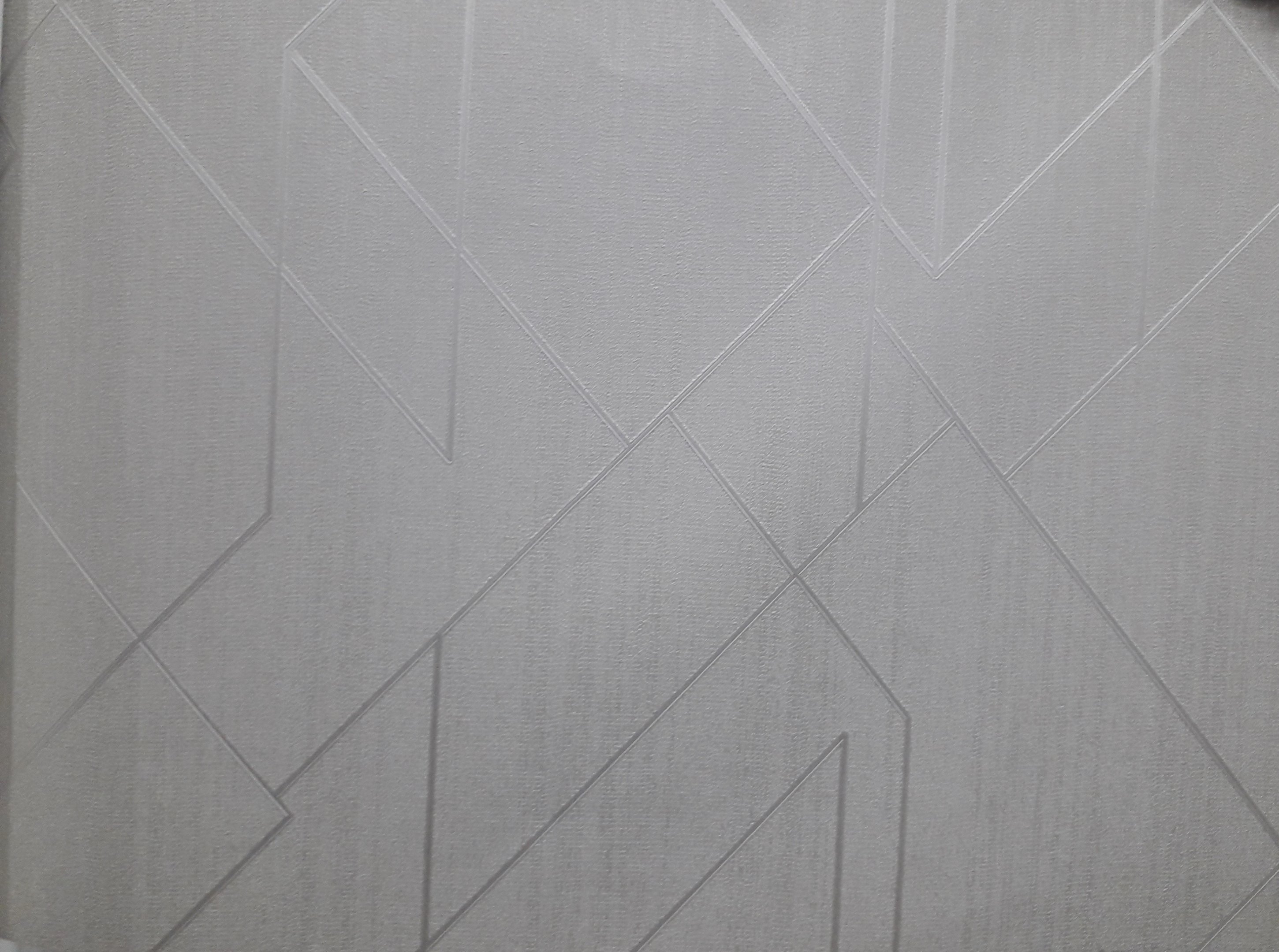 papel de parede vinilico - modelo geometrico cinza claro - vip 1043 - medida 0.53 x 10.0 metros