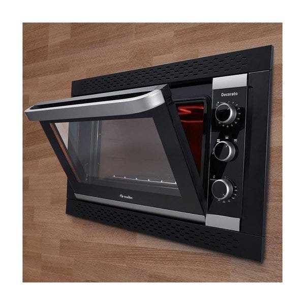 Forno Elétrico de Embutir 44 Litros Mueller Decorato Preto 110V - 2