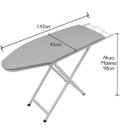 Ver imagem 2 de Mesa/tábua de Passar Roupa Suprema Extra 3 Níveis de Ajuste Altura 41cm Largura com Suporte para