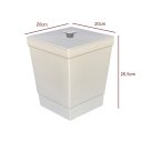 Ver imagem 5 de Kit Banheiro 4 Peças Lixeira Dispenser Porta Escova e Porta Algodão - Stolf