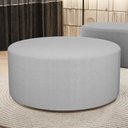 Ver imagem 1 de Puff Redondo Orgânico para Living 90cm Lola W01 Bouclê Cinza - Lyam Decor