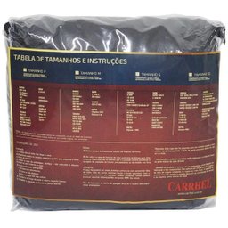 Capa de Couro Cobrir Moto Protetora Forrada Impermeável Anti Uv Tamanho G Carrhel Preta - 2