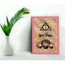 Quadro Decorativo Harry Potter Cartoon + Vidro 33x25 Sala:rosa - 1